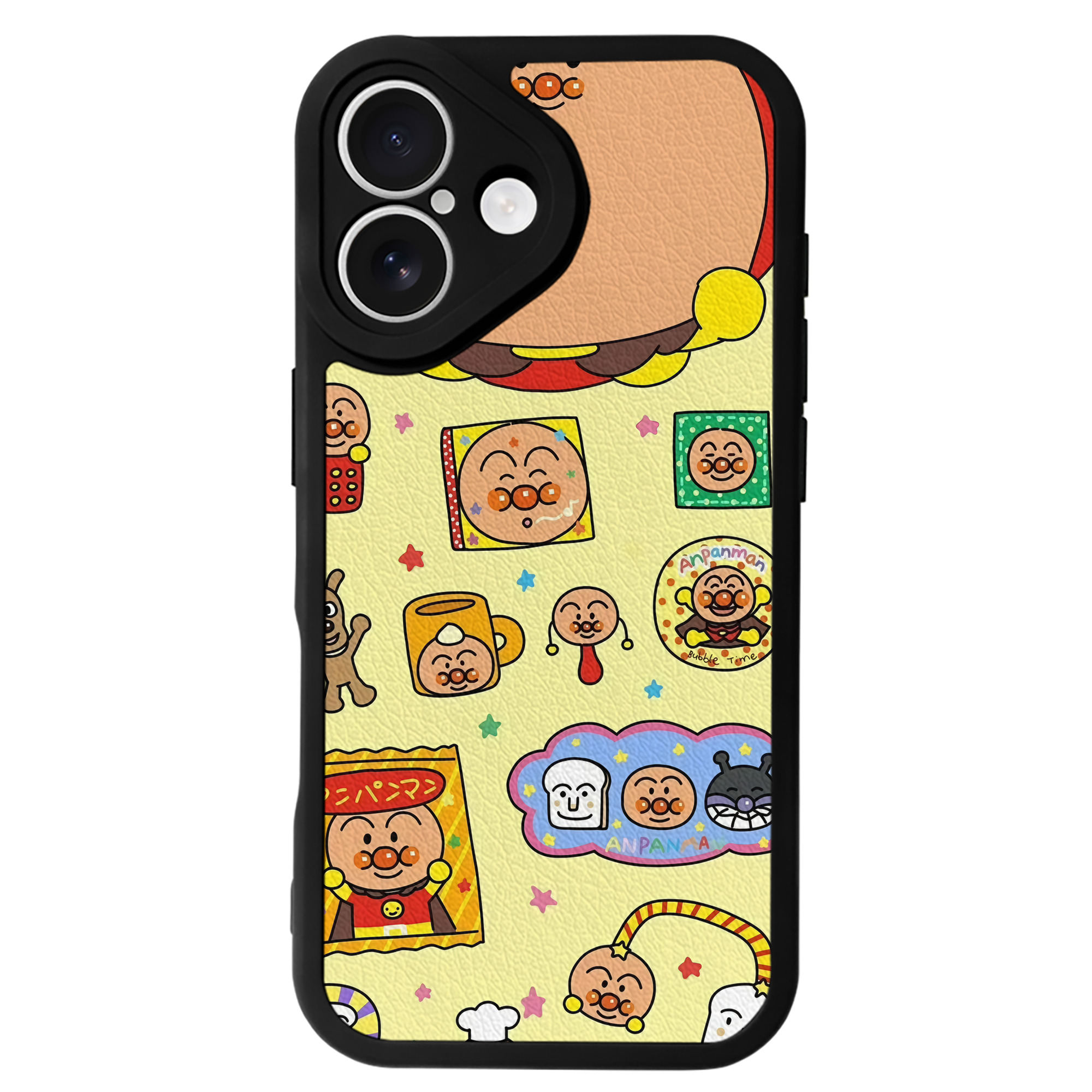 （画像用） アンパンマン Anpanman 【iPhone 16シリーズ対応】シリコンスマホケース（レザー調） 材質：シリコン